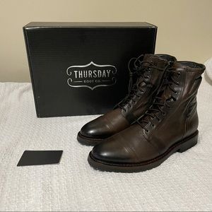 Brand new brown leather boots